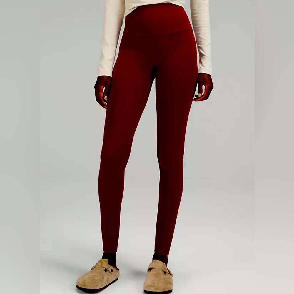 lululemon Align™ High-Rise Pant 28" sz 2 color Red Merlot